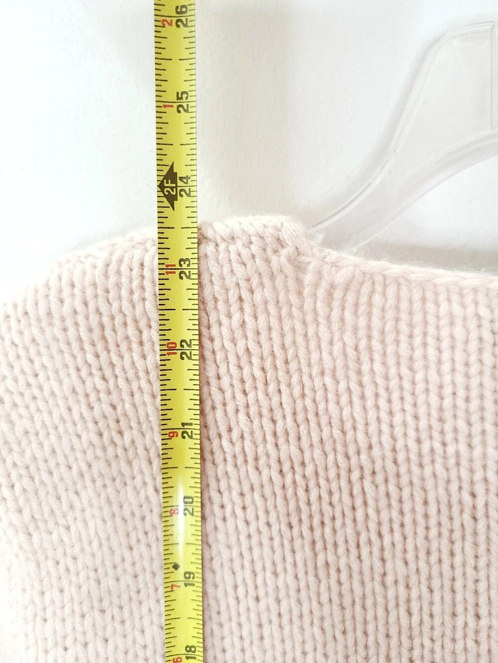 Mariele Waithe by Forté 100% Cashmere Pullover Sweater Soft Peach Fitted XL